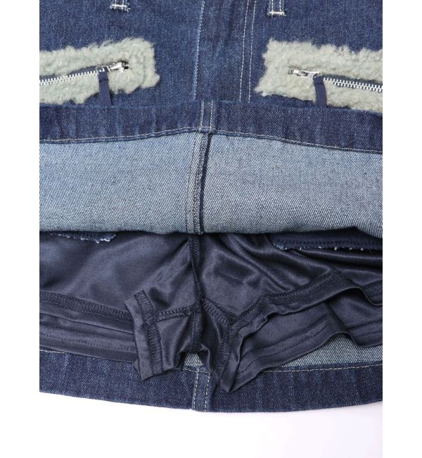 EMODA「ボアポケットミニスカート」|スカート|