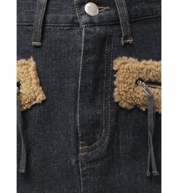 EMODA「ボアポケットミニスカート」|スカート|