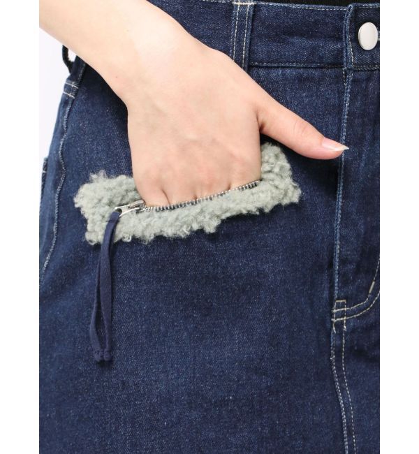 EMODA「ボアポケットミニスカート」|スカート|