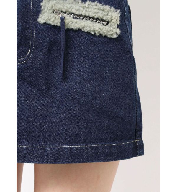 EMODA「ボアポケットミニスカート」|スカート|