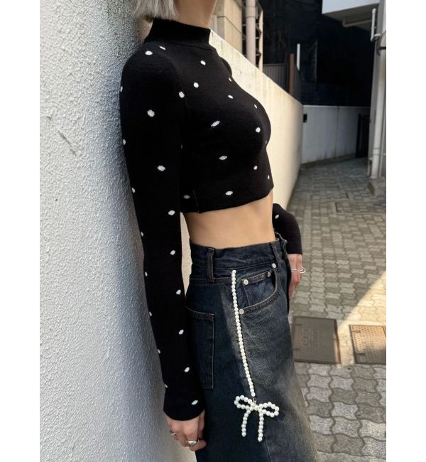 EMODA「ハイネッククロップニット」|ニット・セーター|