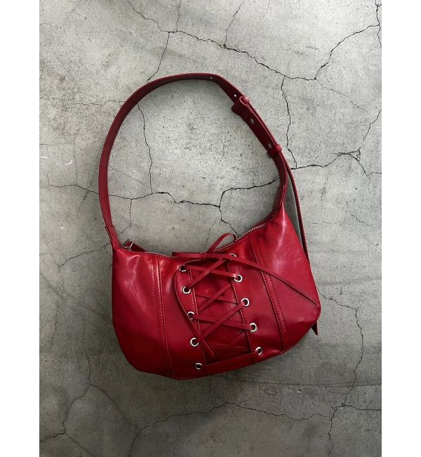 EMODA「レースアップハーフムーンバッグ」|ショルダー・メッセンジャー|