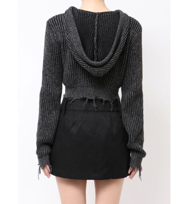 EMODA「ダメージニットフーディ」|ニット・セーター|