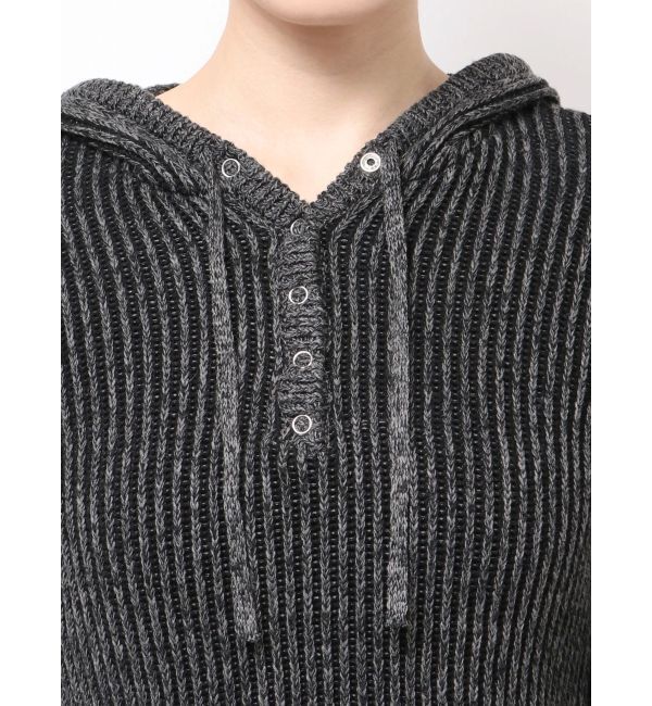EMODA「ダメージニットフーディ」|ニット・セーター|
