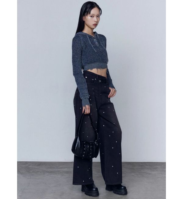 EMODA「ダメージニットフーディ」|ニット・セーター|