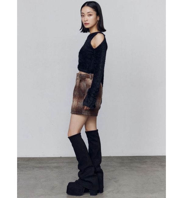 EMODA「シャギースキンラインニット」|ニット・セーター|
