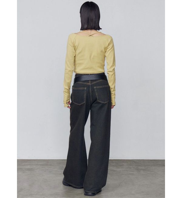 EMODA「ワイドルーズジーンズ」|デニム|