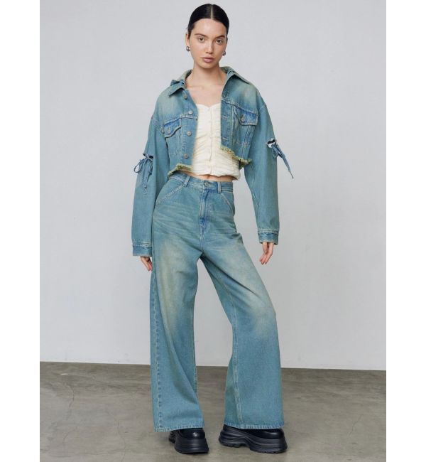 EMODA「ワイドルーズジーンズ」|デニム|