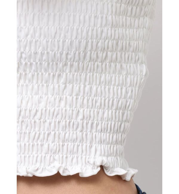 EMODA「シャーリングクロップキャミソール」|キャミソール|