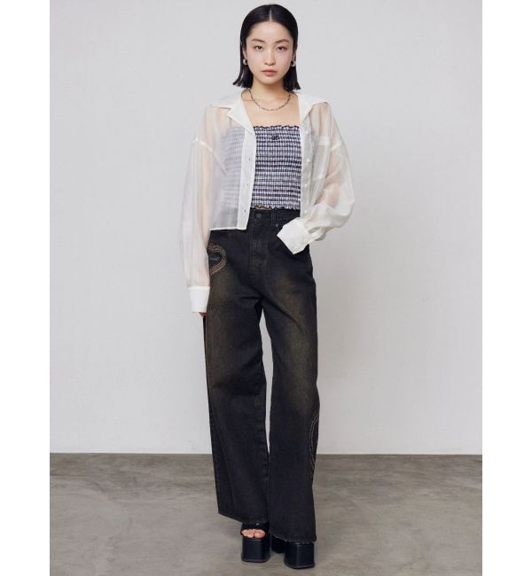 EMODA「シャーリングクロップキャミソール」|キャミソール|