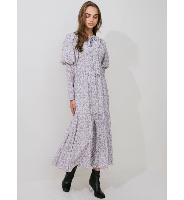 MERCURYDUO「2WAYリボンプリントシャーリングワンピース」|ワンピース|