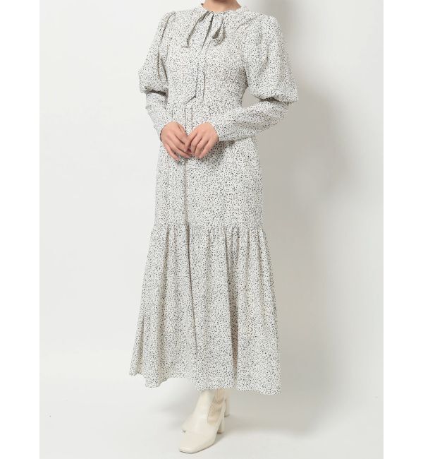 MERCURYDUO「2WAYリボンプリントシャーリングワンピース」|ワンピース|