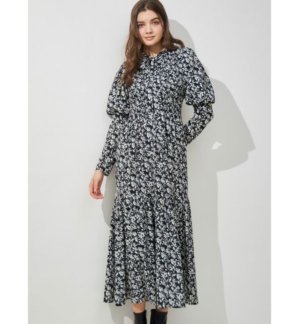 MERCURYDUO「2WAYリボンプリントシャーリングワンピース」|ワンピース|