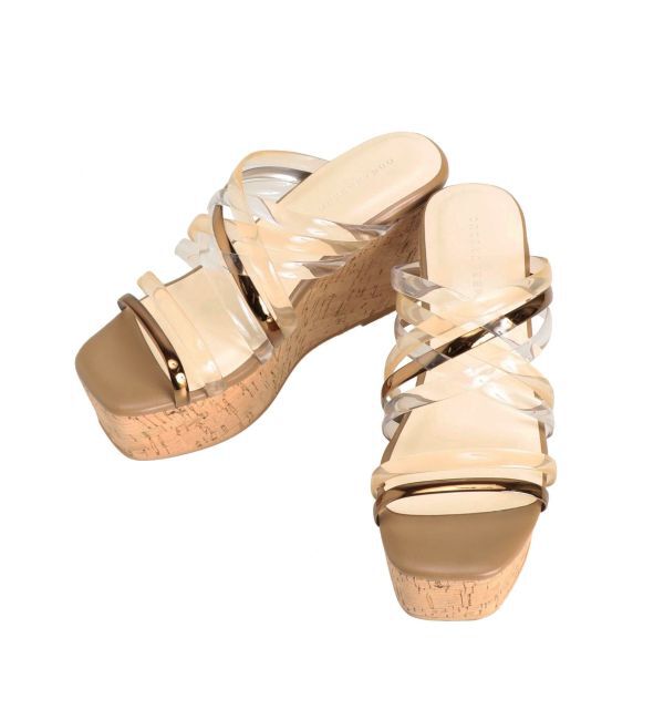 MERCURYDUO「クリアチューブウェッジサンダル」|サンダル|