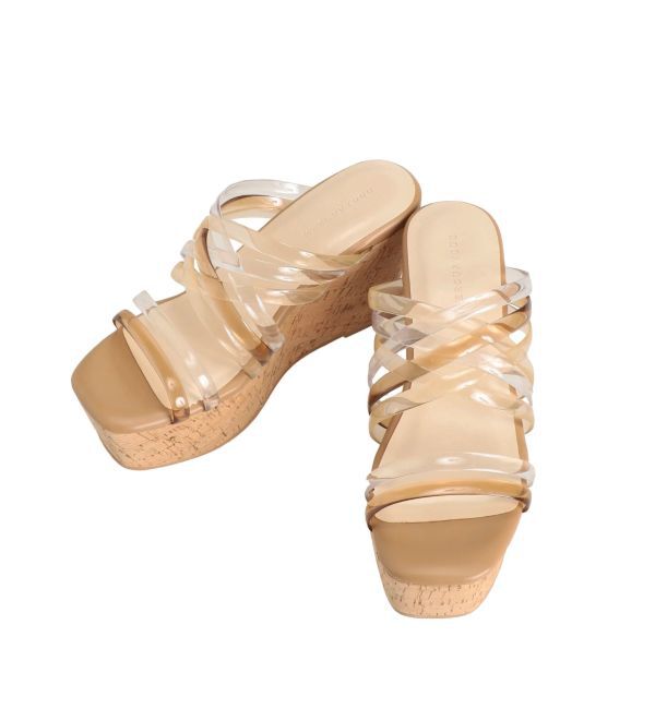 MERCURYDUO「クリアチューブウェッジサンダル」|サンダル|