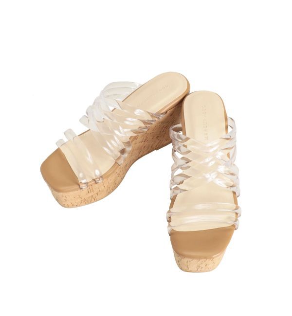 MERCURYDUO「クリアチューブウェッジサンダル」|サンダル|