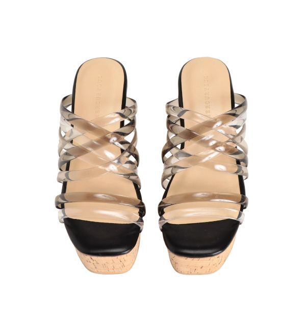 MERCURYDUO「クリアチューブウェッジサンダル」|サンダル|