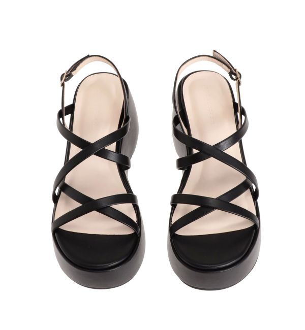 MERCURYDUO「メタリックストラップサンダル」|サンダル|