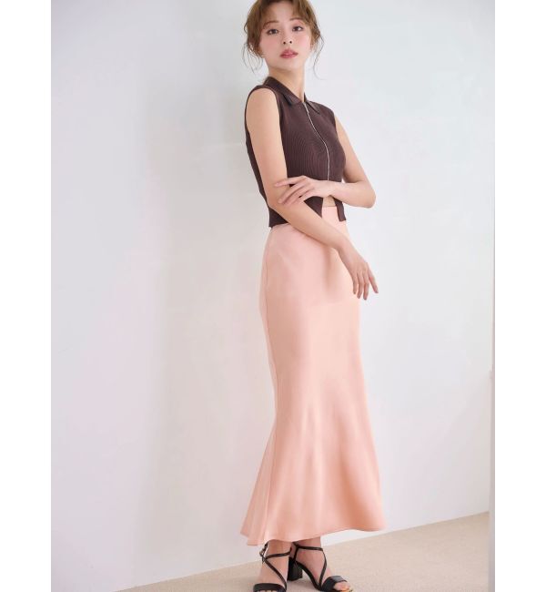 MERCURYDUO「ZIPポロニット」|ニット・セーター|