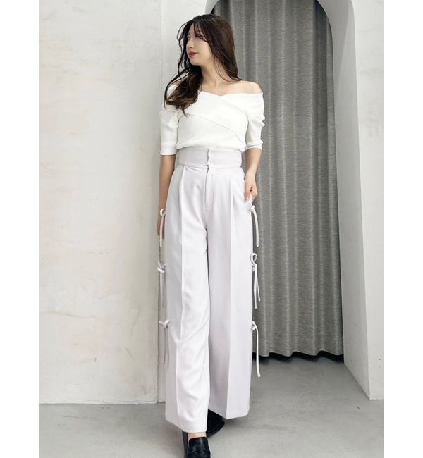 MERCURYDUO「サイドリボンコルセットパンツ」|その他|