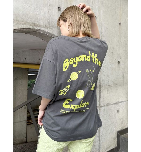 MURUA「エイリアンプリントTシャツ」|Tシャツ・カットソー|