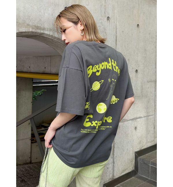 MURUA「エイリアンプリントTシャツ」|Tシャツ・カットソー|