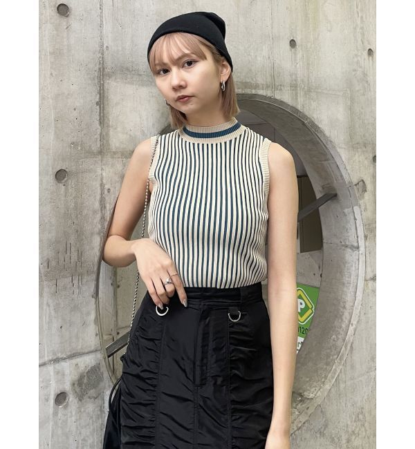 MURUA「ミニマルストライプニット」|ニット・セーター|