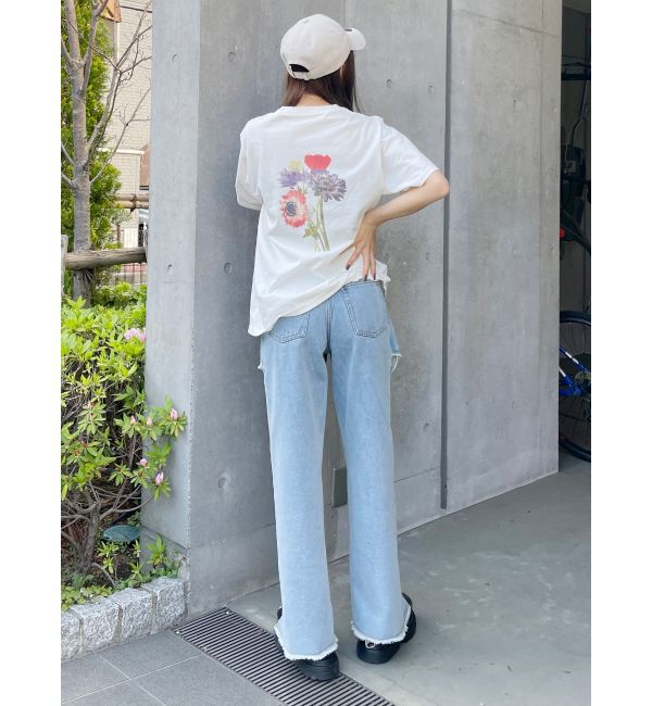 MURUA「Beautiful flower Tシャツ【WEB限定】」|Tシャツ・カットソー|