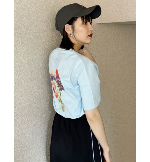 MURUA「Beautiful flower Tシャツ【WEB限定】」|Tシャツ・カットソー|