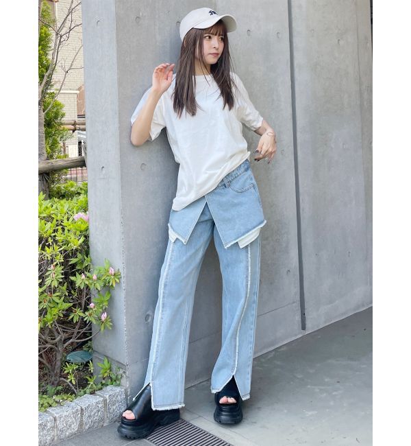 MURUA「Beautiful flower Tシャツ【WEB限定】」|Tシャツ・カットソー|