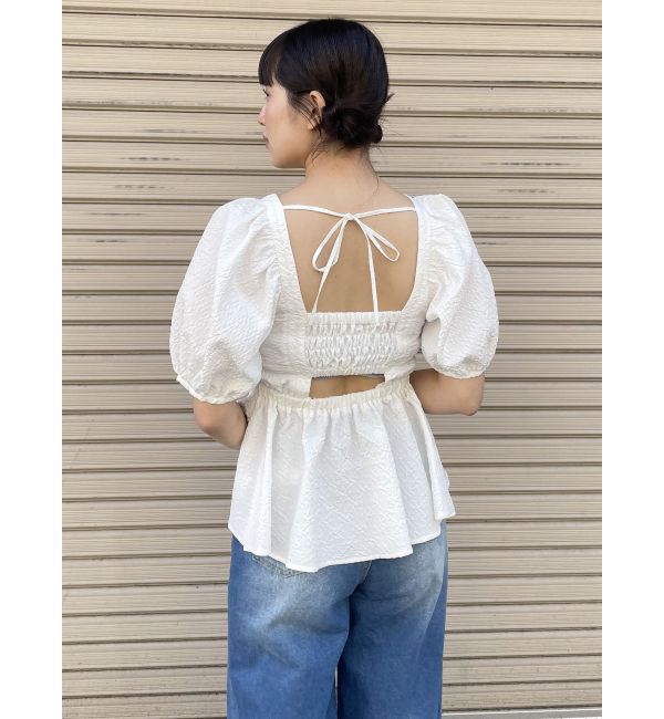 MURUA「バックオープンチュニックブラウス」|シャツ・ブラウス|