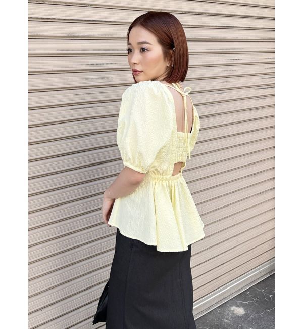 MURUA「バックオープンチュニックブラウス」|シャツ・ブラウス|