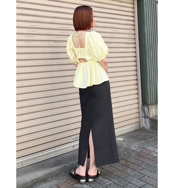 MURUA「バックオープンチュニックブラウス」|シャツ・ブラウス|