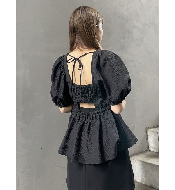 MURUA「バックオープンチュニックブラウス」|シャツ・ブラウス|