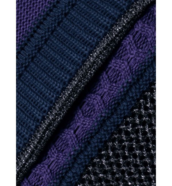 MURUA「クロシェミックスハーフスリーブニット」|ニット・セーター|