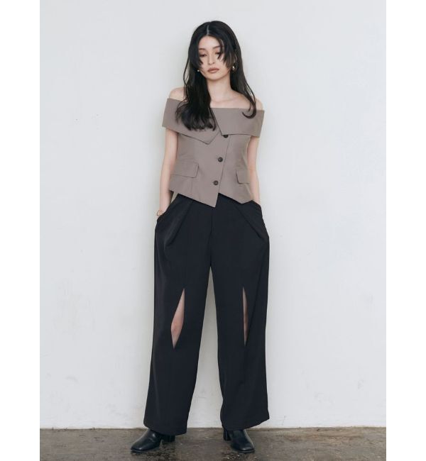 MURUA「フロントオープンワイドパンツ」|その他|