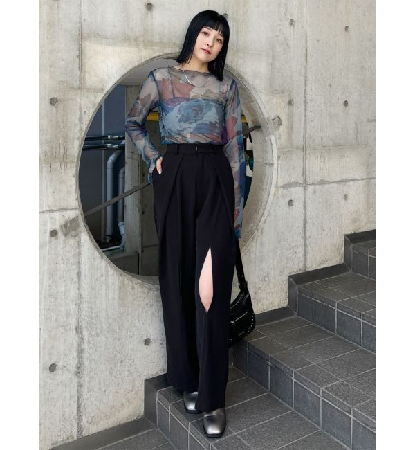 MURUA「フロントオープンワイドパンツ」|その他|