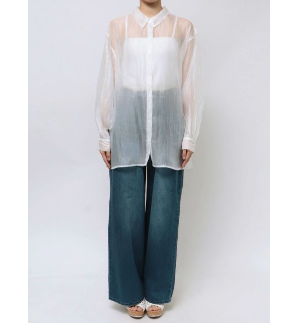 MURUA「シアーシャイニーボリュームシャツ」|シャツ・ブラウス|