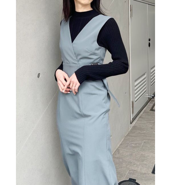 MURUA「カシュクールマーメイドジャンパースカート」|ワンピース|