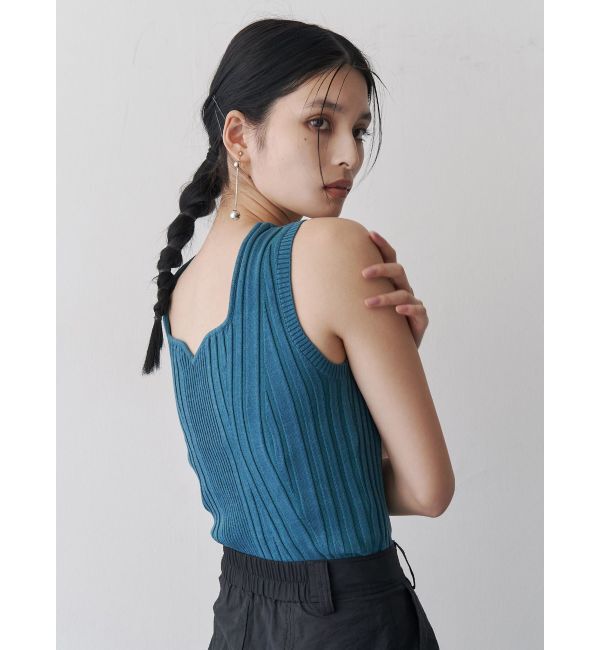 MURUA「スクエアキーネックニットタンク」|タンクトップ|