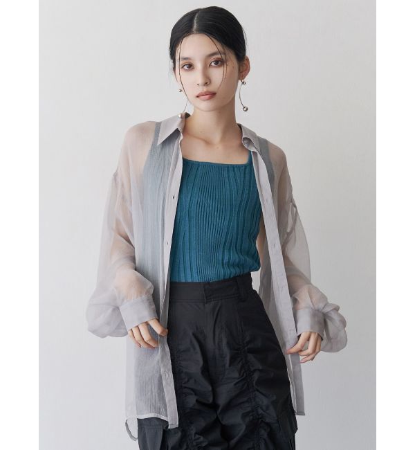 MURUA「スクエアキーネックニットタンク」|タンクトップ|