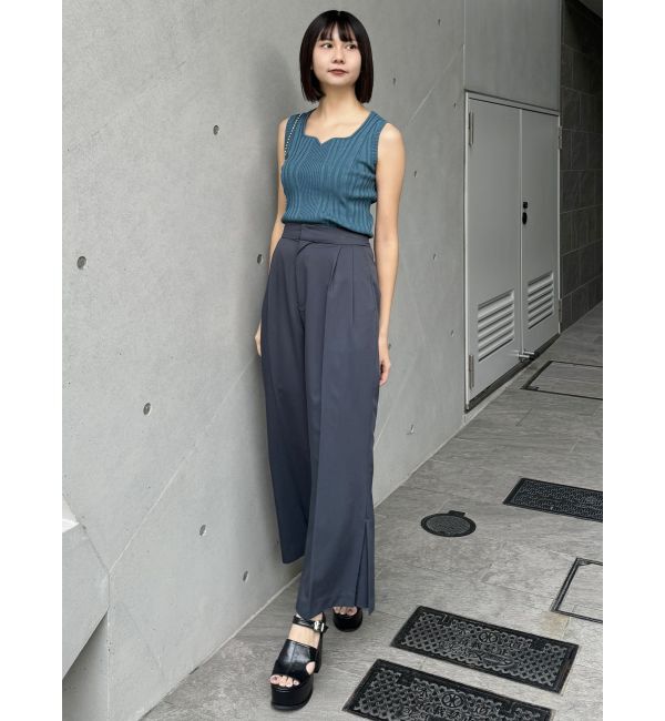 MURUA「スクエアキーネックニットタンク」|タンクトップ|