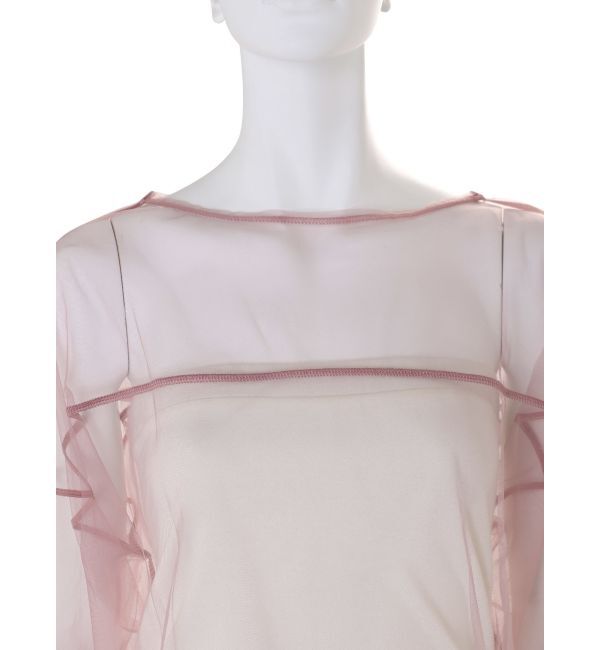 Ungrid「チュールショートロングスリーブTee」|Tシャツ・カットソー|