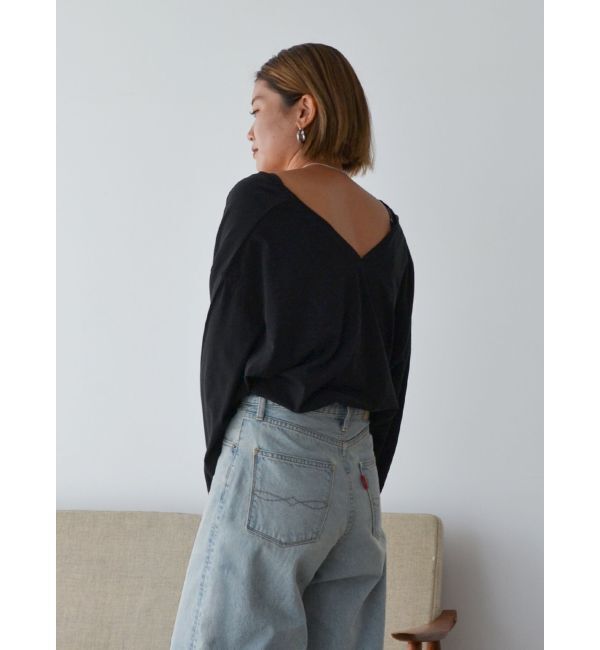 Ungrid「ハイツイストＶネックロングスリーブTee」|Tシャツ・カットソー|