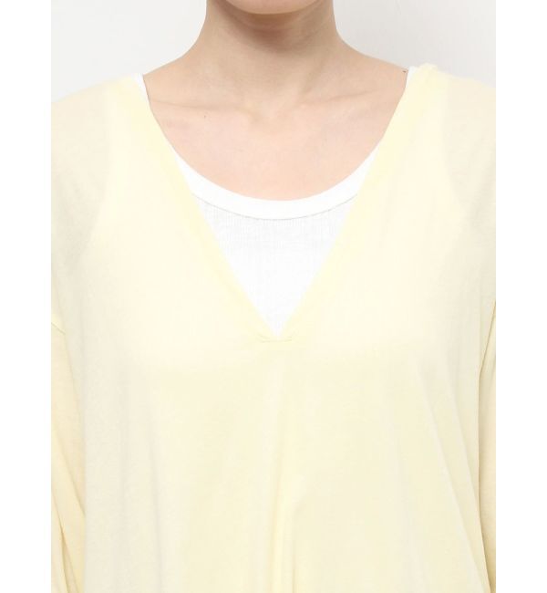 Ungrid「ハイツイストＶネックロングスリーブTee」|Tシャツ・カットソー|