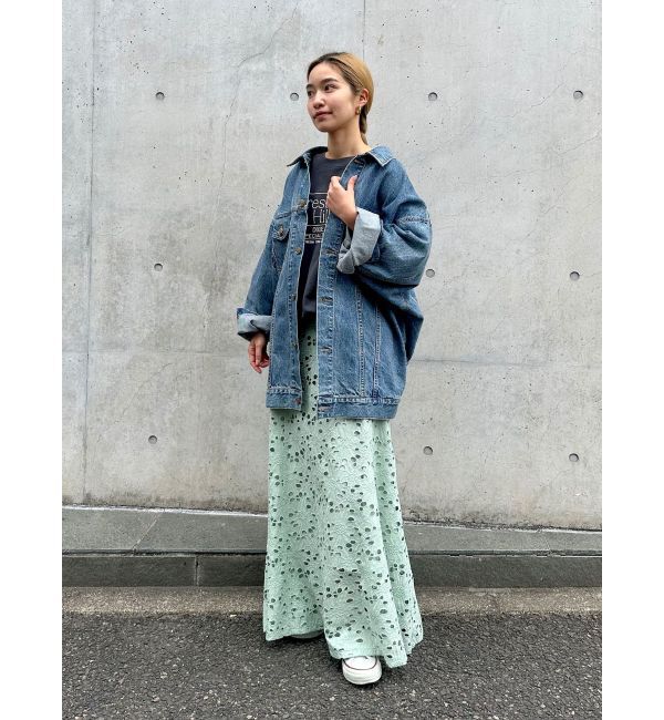 Ungrid「カットワークレーススカート」|スカート|