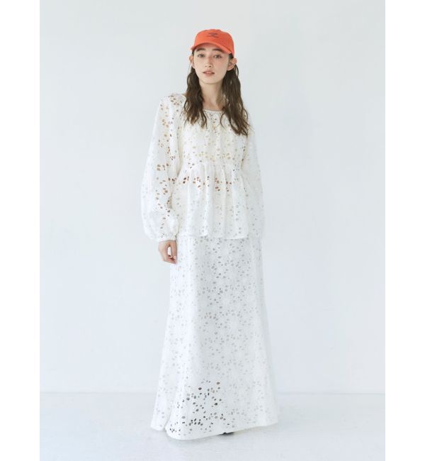 Ungrid「カットワークレーススカート」|スカート|