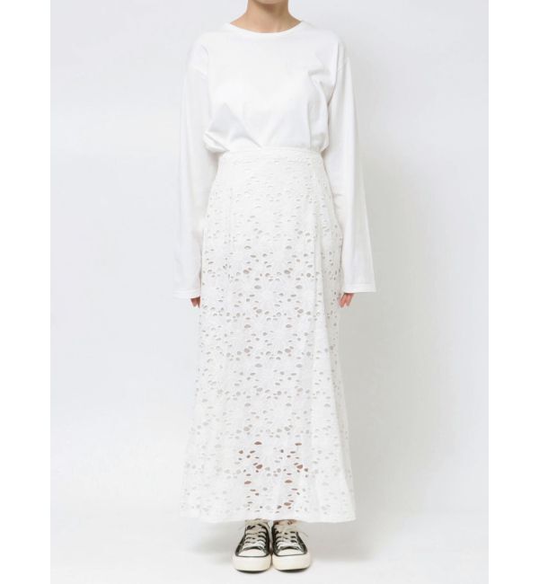 Ungrid「カットワークレーススカート」|スカート|