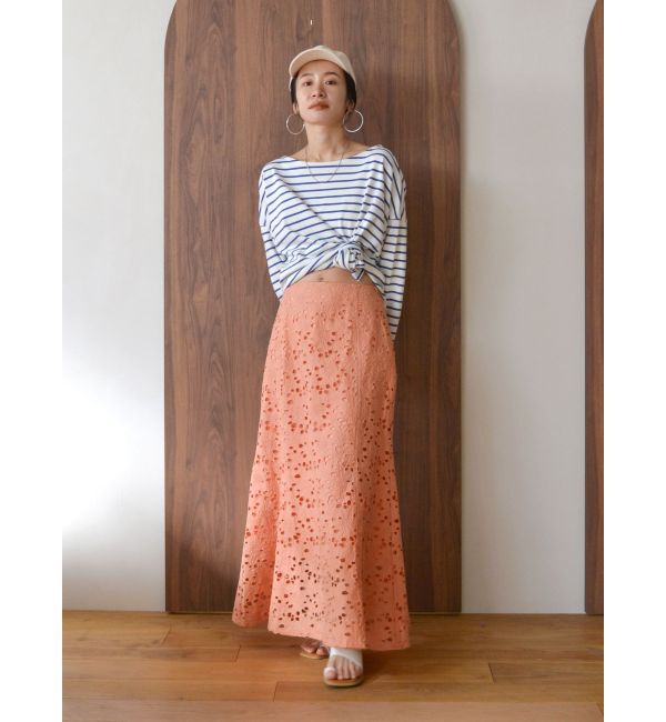 Ungrid「カットワークレーススカート」|スカート|