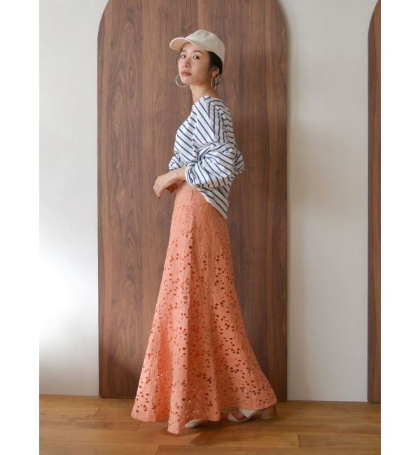 Ungrid「カットワークレーススカート」|スカート|